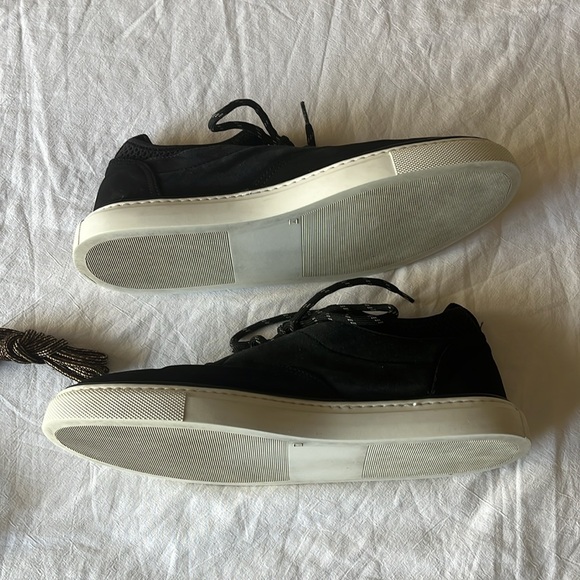 Jenni Kayne Lace-Up Casual Black Suede Platform Trainers Sneakers EU 40 - Picture 5 of 13